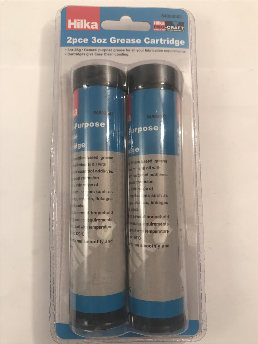 Hilka 2pc 3oz/85g  Grease Cartridge  84802003
