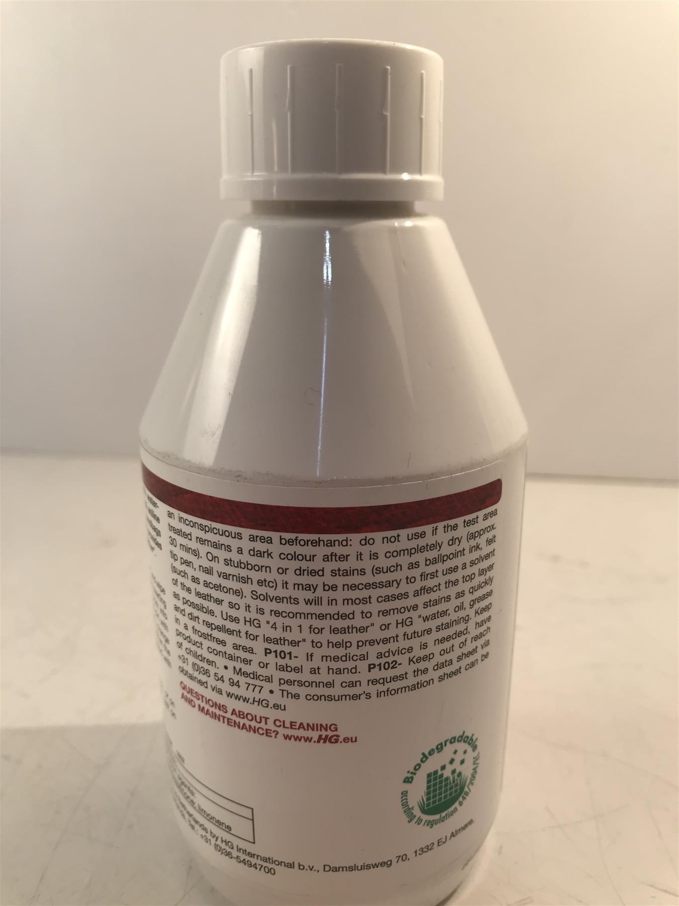 HG Deep Cleaner for Leather 250ml Ideal for Furniture