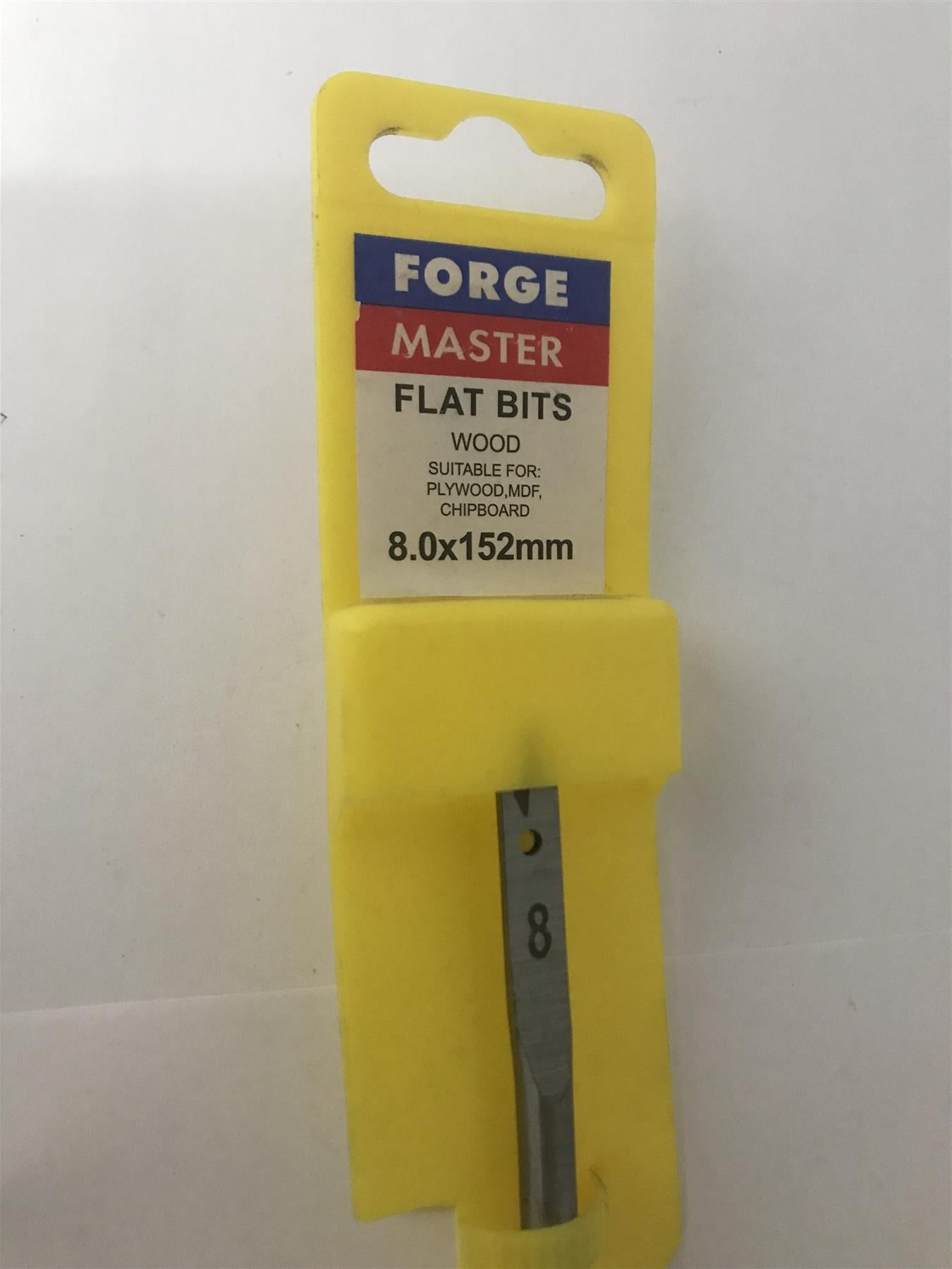 Forge Master Flat Wood Bit 8.0 x 152mm  FMFLAT8