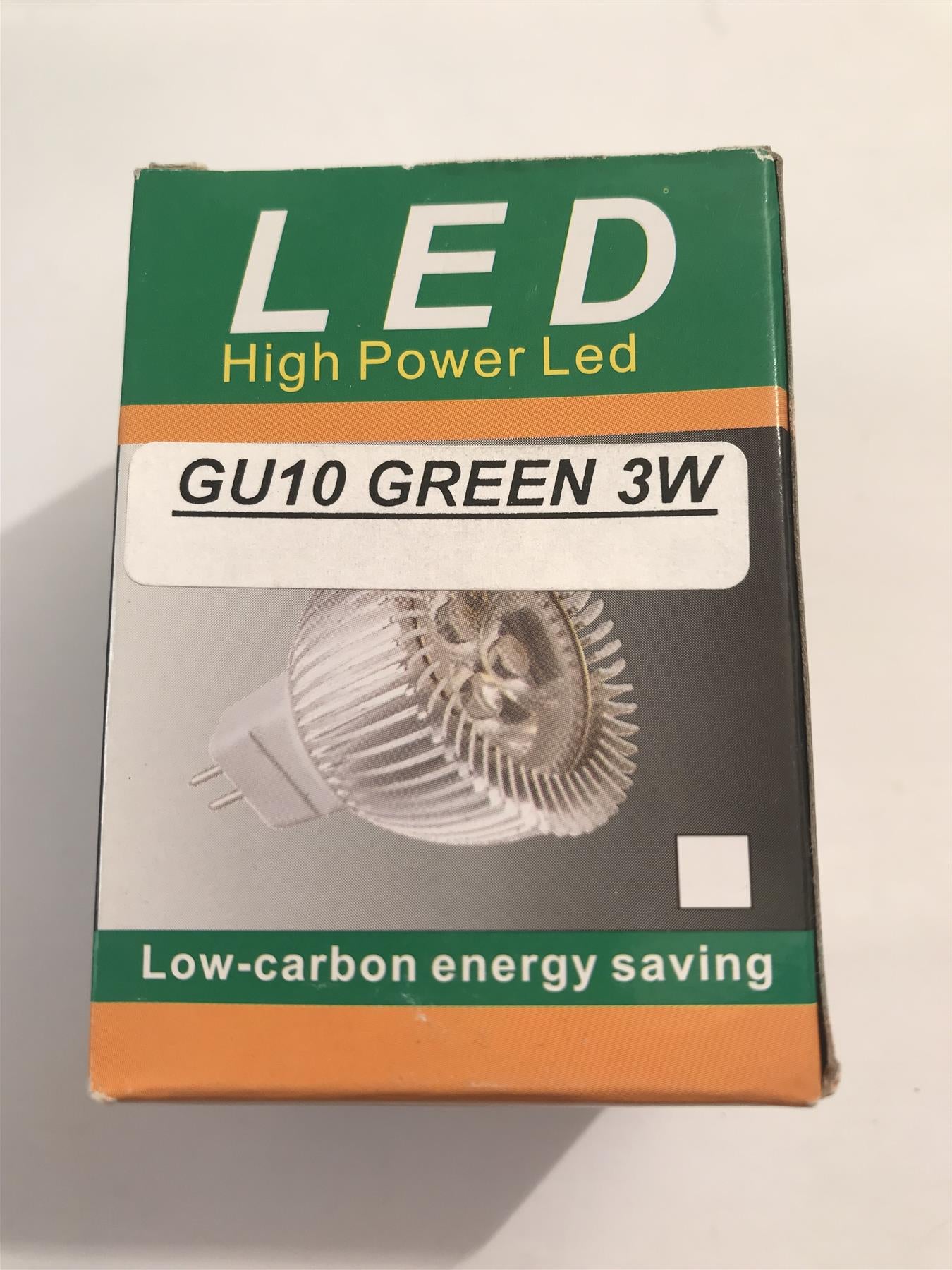 GU10 Green 3W LED Energy Saving Bulb