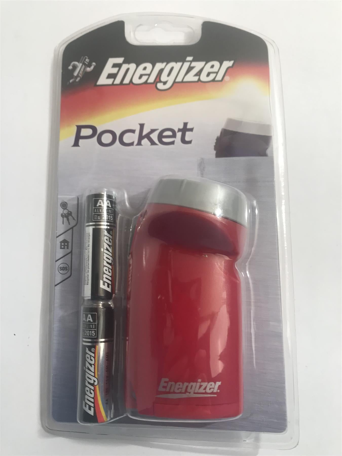 Energizer Pocket Light (Red) with 2 x AA BatteriesLP191