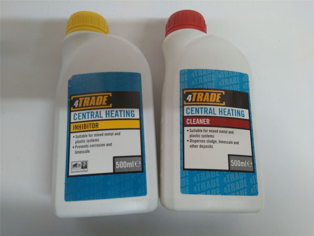 4Trade Central Heating Cleaner and Inhibitor 500ml bottles