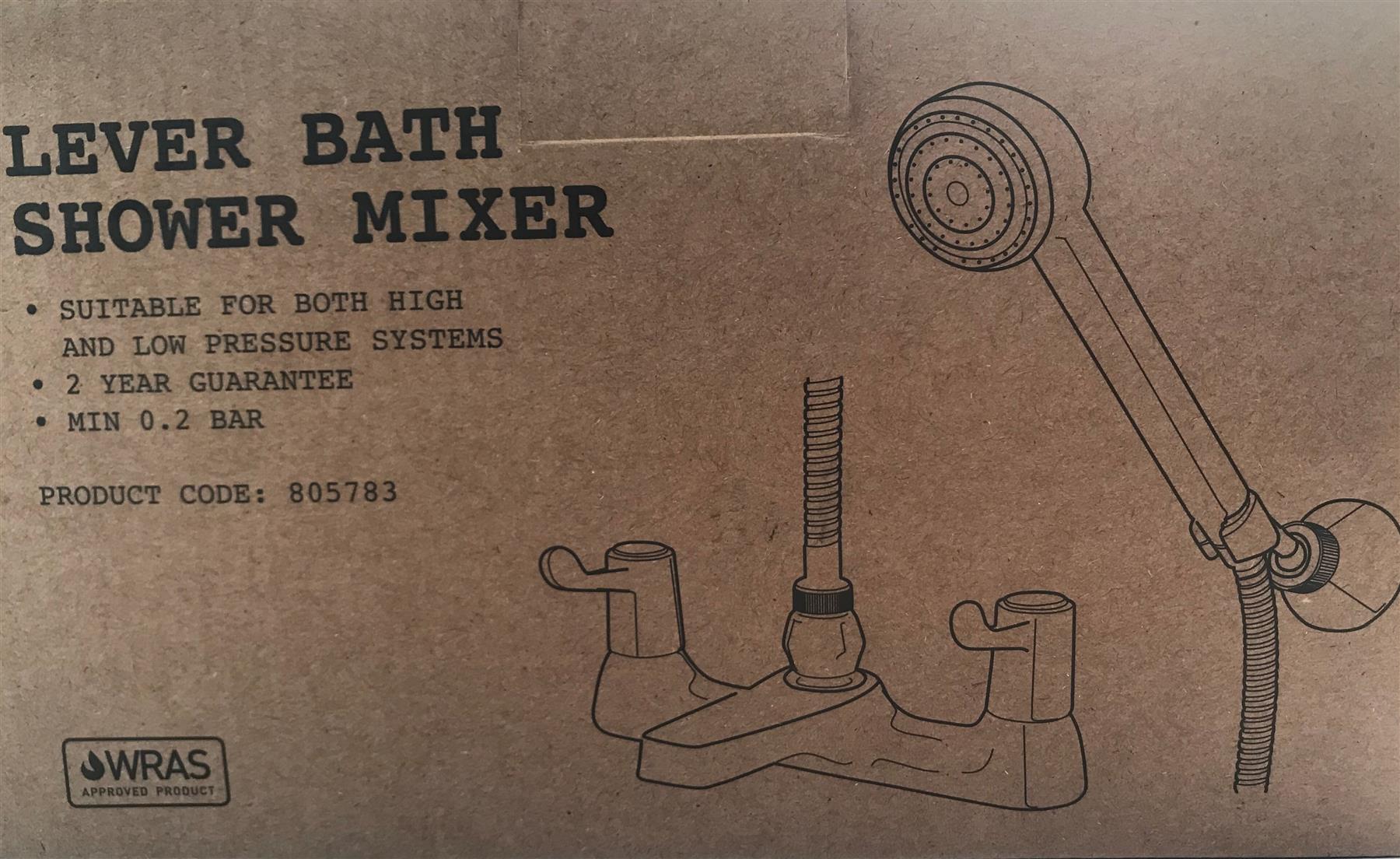 Lever Bath Shower Mixer Chrome - 805783