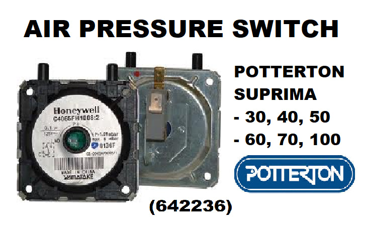 NEW Potterton Air Pressure Switch Honeywell C4065FH1008:2 642236 (642227)