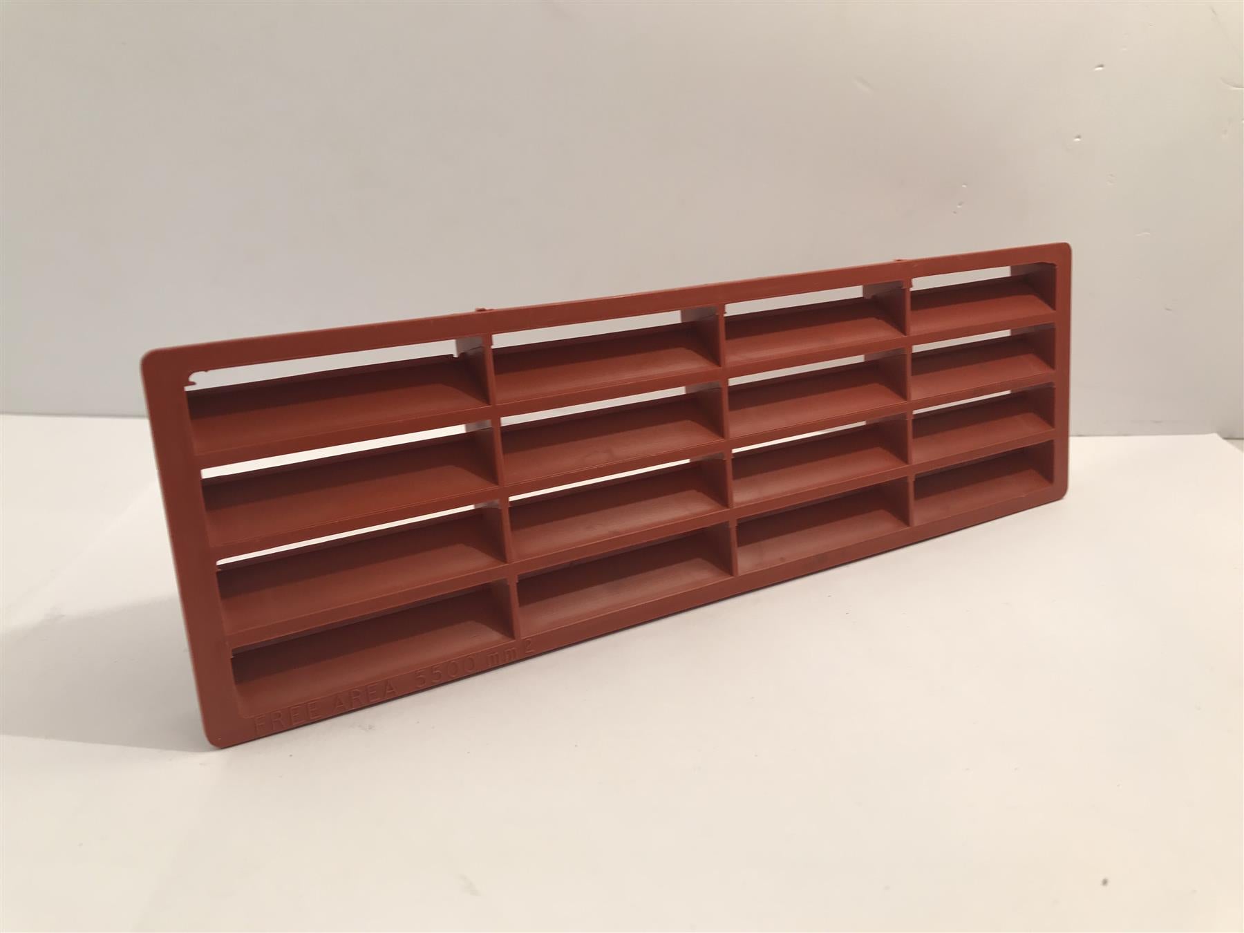 Air Brick Outlet Vent Brown 204mm x 60mm