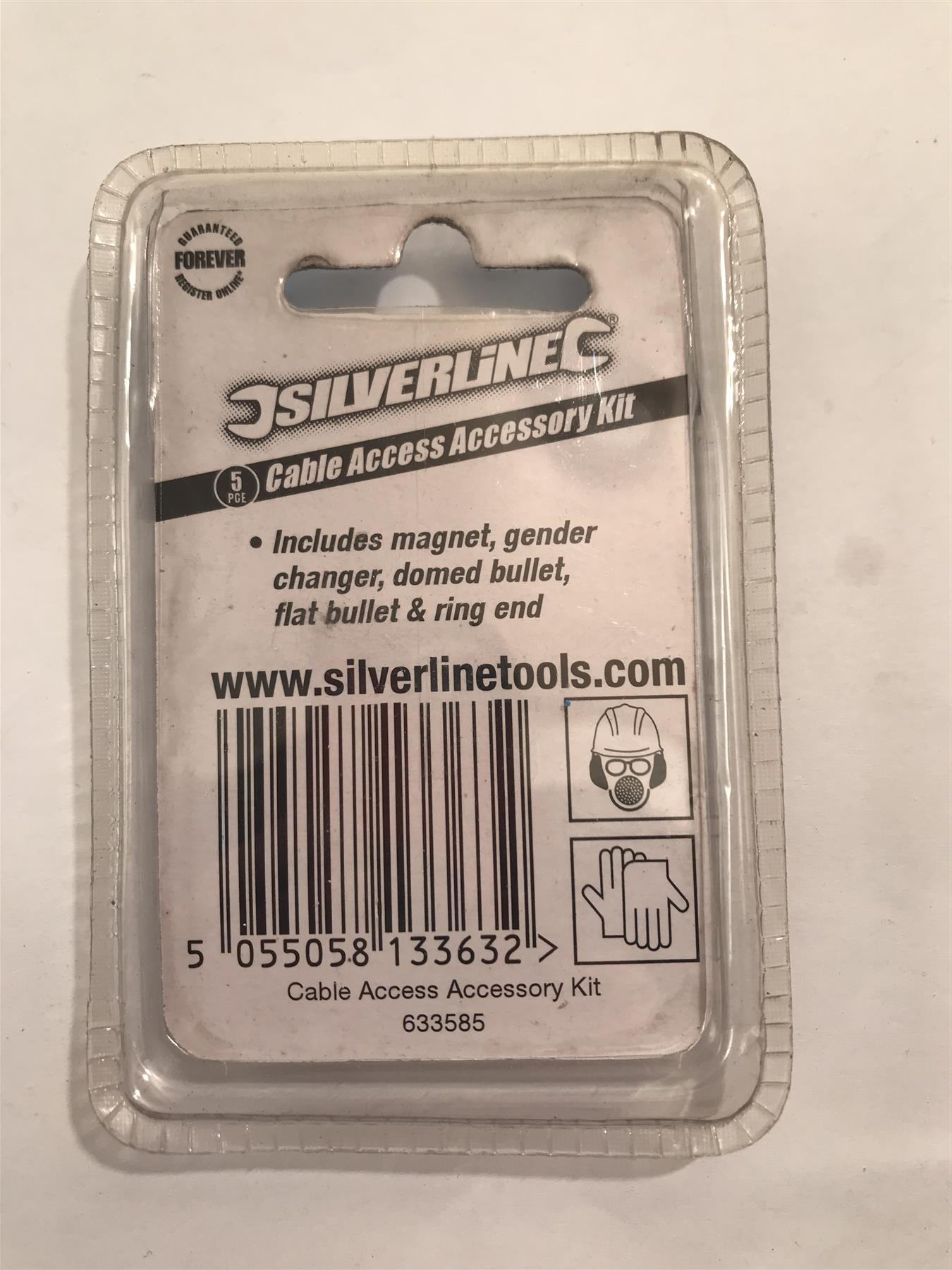 Silverline 5pc Cable Access Accessory Kit 633585