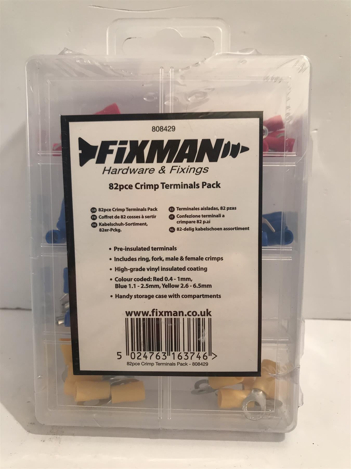 Fixman 82pc Crimp Terminals Pack  808429