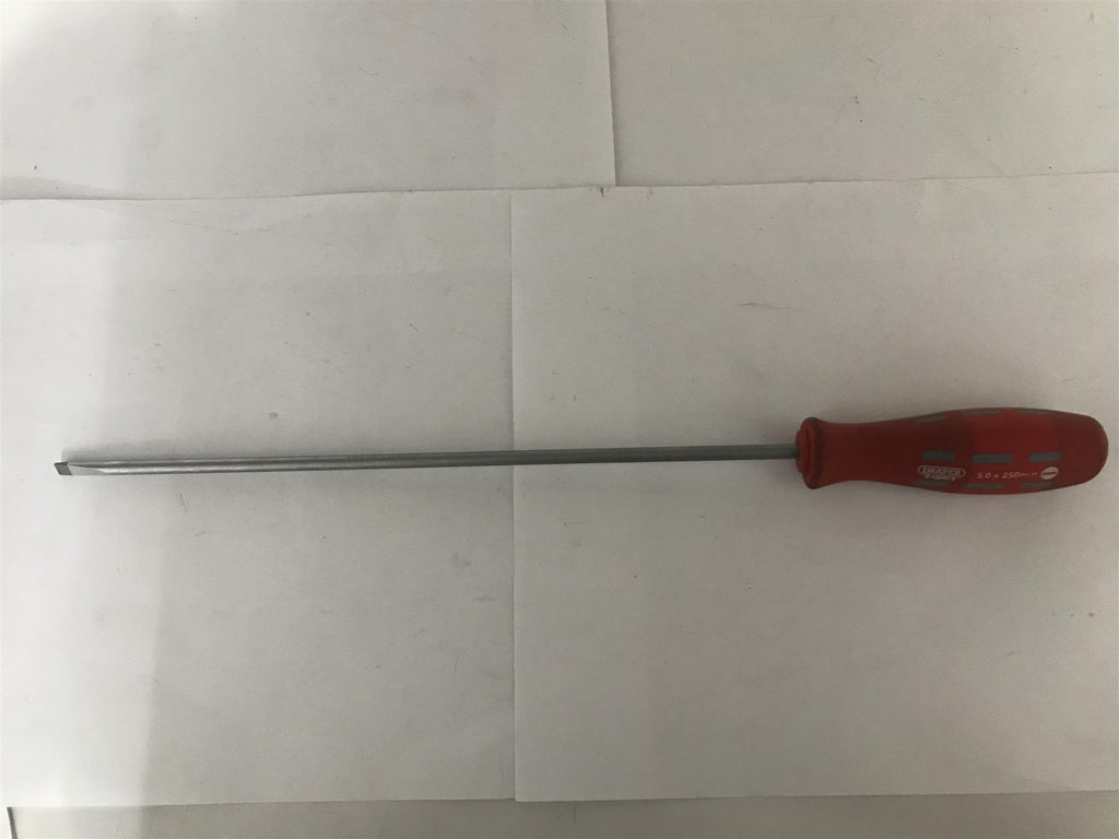Draper 55498 Expert 5mm x 250mm Plain Slot Parallel Tip Long Screwdriver