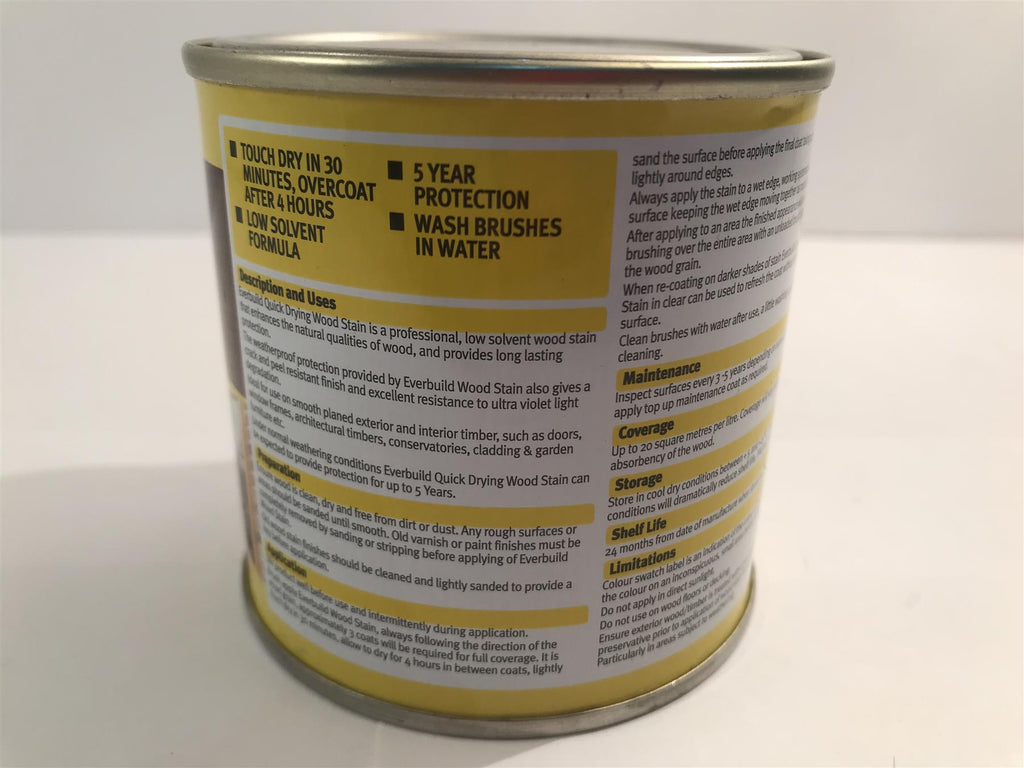 Everbuild WSTAINSTK02 Wood Stain Teak 250ml