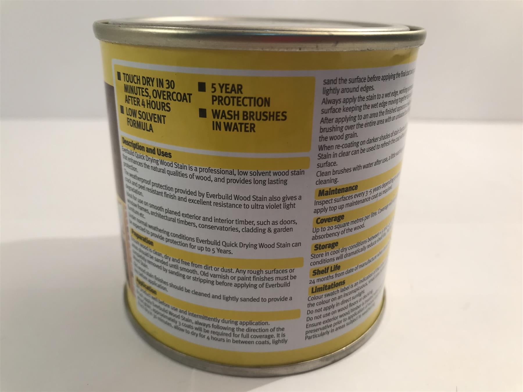 Everbuild WSTAINSTK02 Wood Stain Teak 250ml