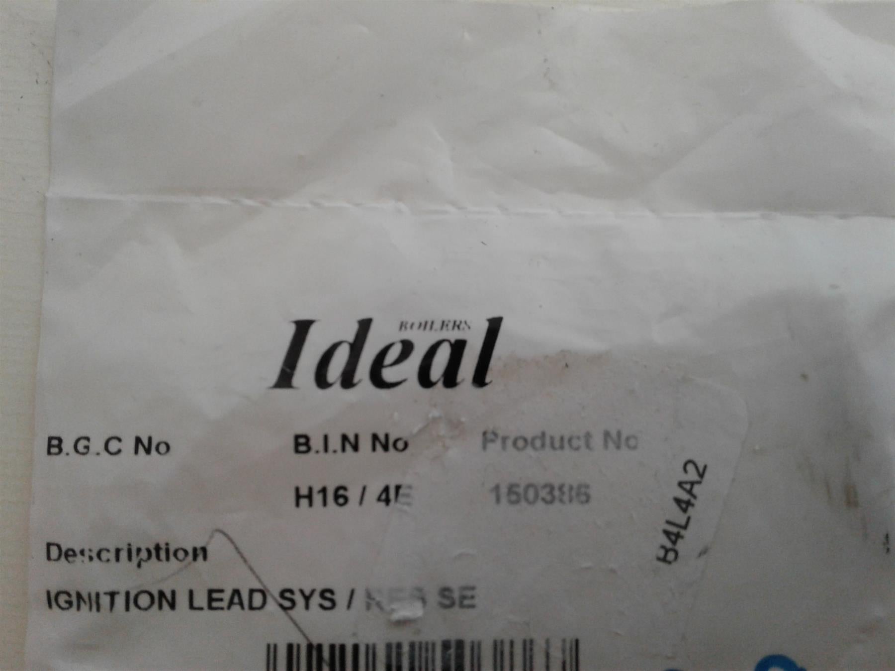 NEW IDEAL GAS IGNITION LEAD SYS/RES SE CABLE 150386