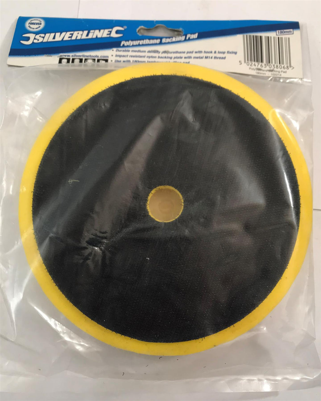 Silverline Polyurethane Backing Pad 180mm 102214