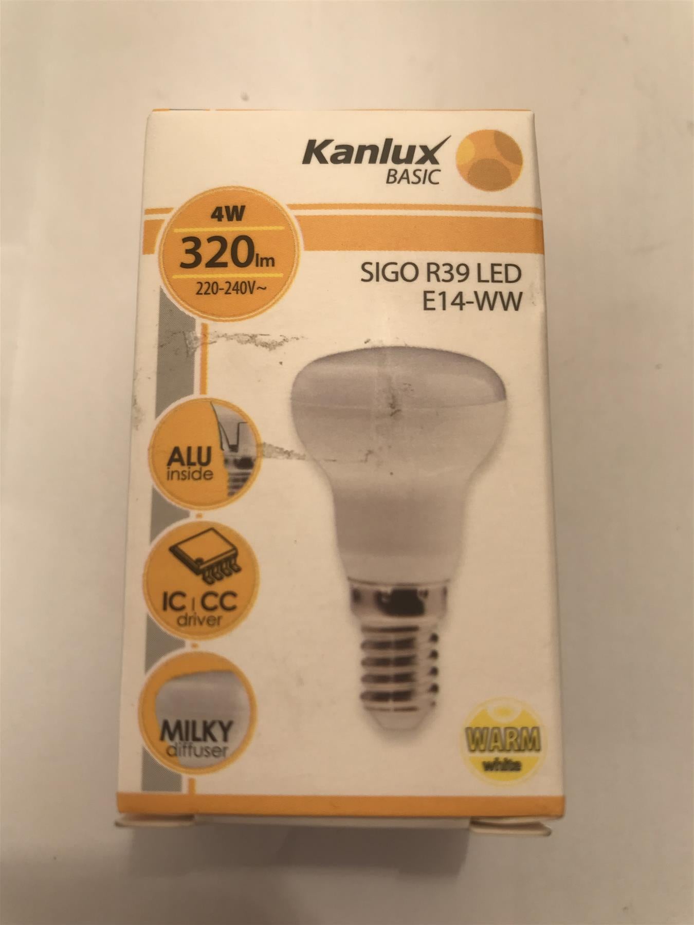Kanlux Sigo R39 LED 4W E14-WW 320lm 3000k Warm White 22733