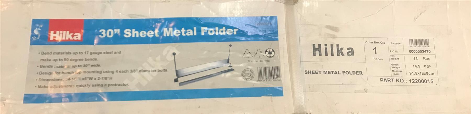 Hilka 30" Sheet Metal Folder 12200015