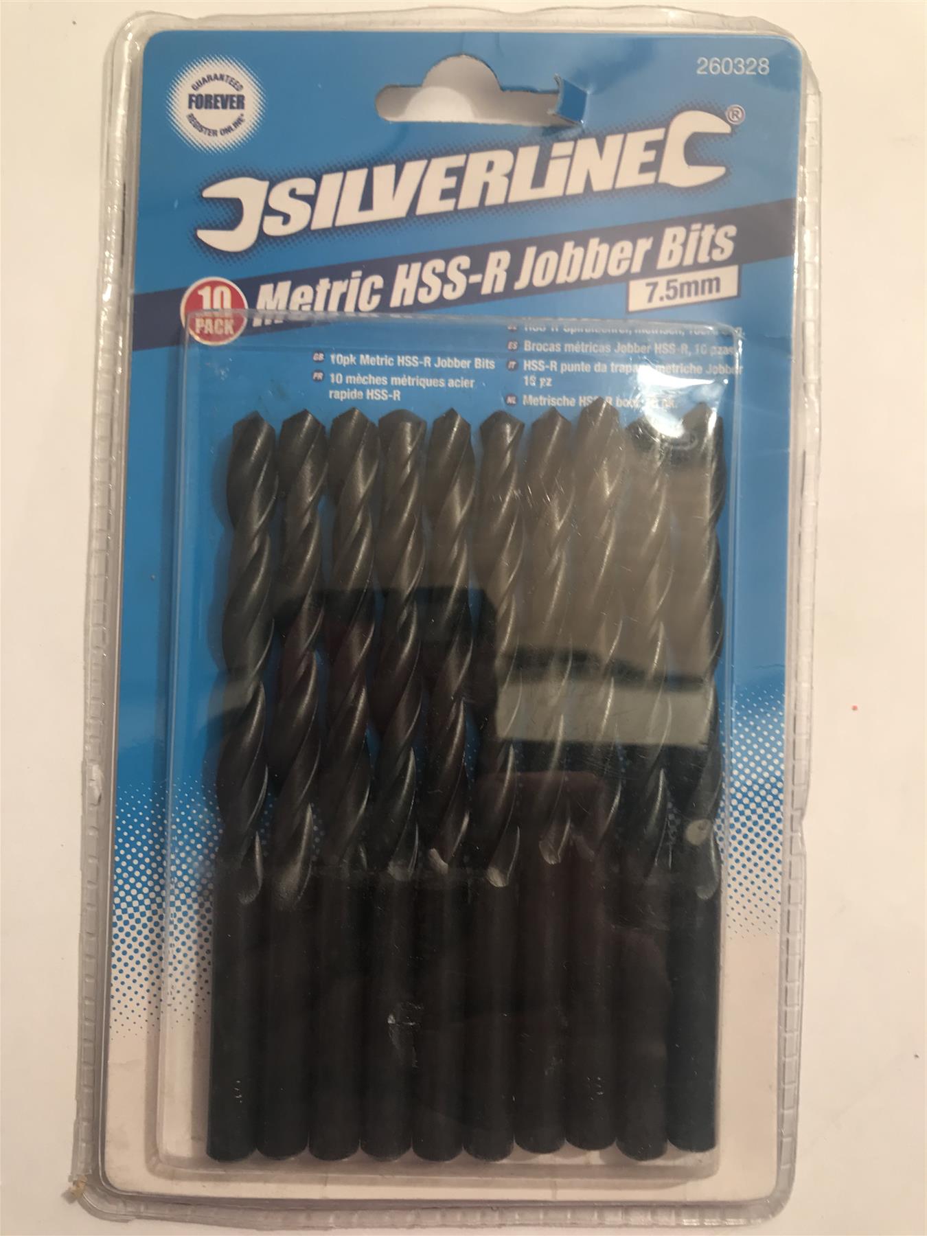 Silverline Metric HSS-R Jobber Bits 7.5mm (10 Pack)  260328