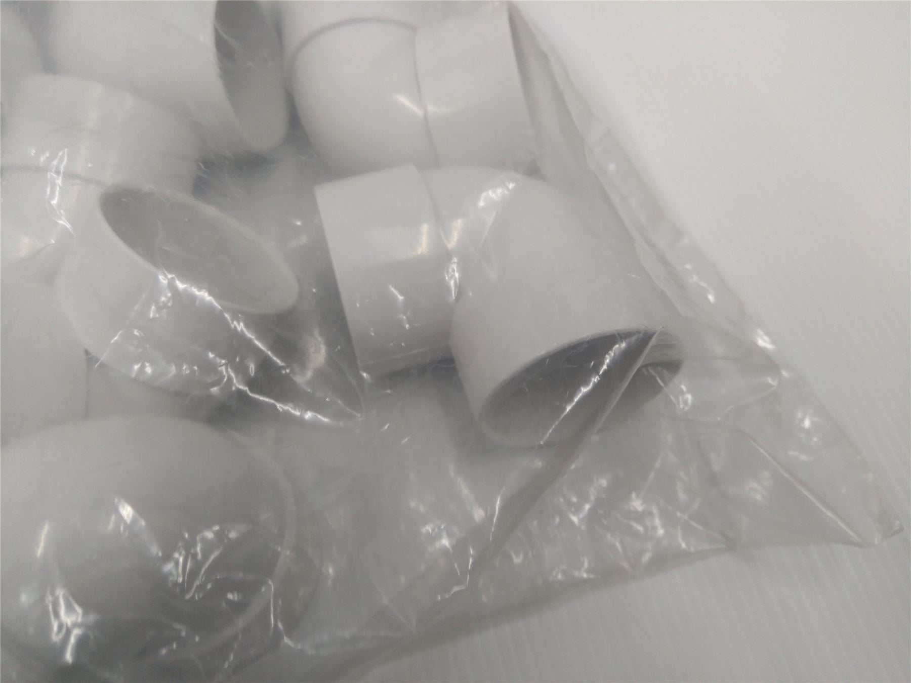 NEW PLUMB CENTER F15272 43mm 90 DEG DEGREE WHITE PLASTIC FITTING PACK OF 10