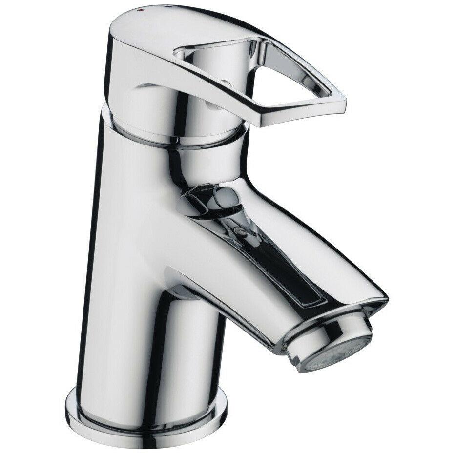 Bristan Smile Basin Mono Mixer Tap Modern Chrome Single Lever & Clicker Waste