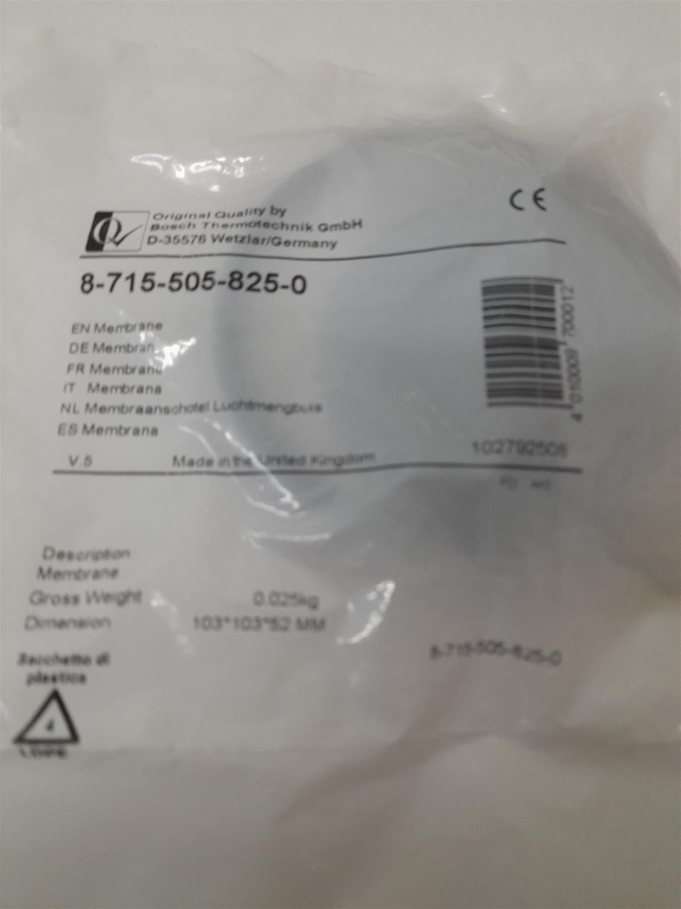 Worcester Bosch Membrane 87155058250