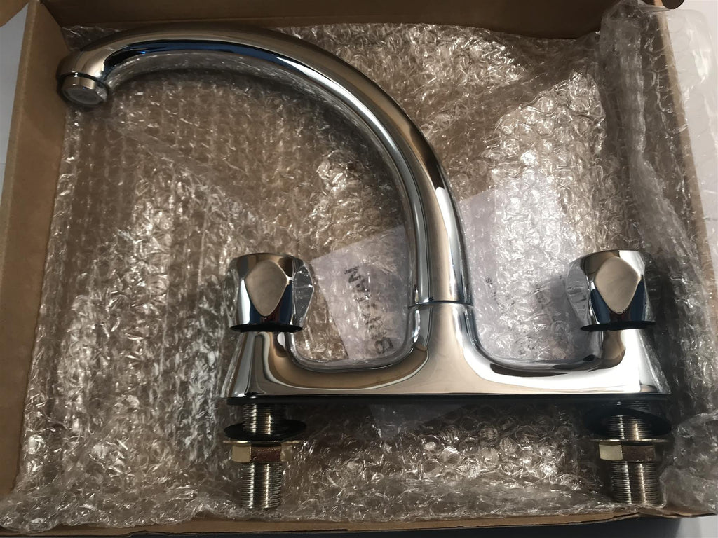 Bristan Club Deck Sink Mixer Chrome With Metal Heads VAC DSM C MT