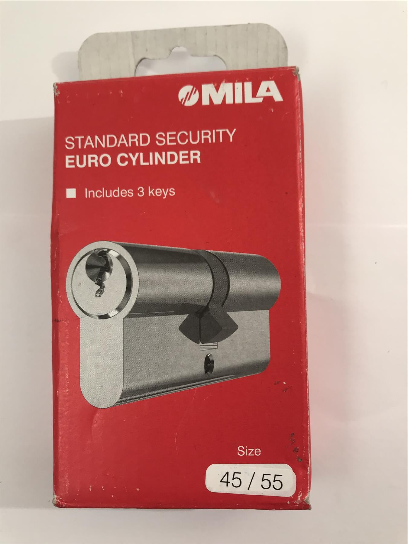Mila Standard Security Euro Cylinder 45/55 Polished Chrome BX4555EDPCM6