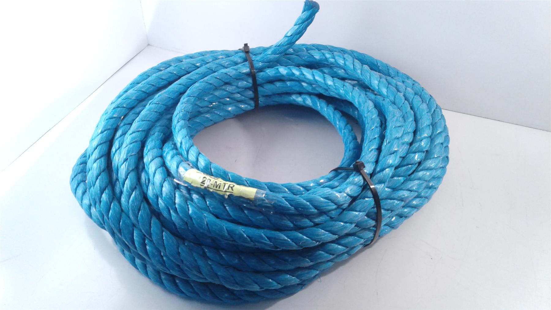 16mm Blue Poly Polypropylene Rope 20m