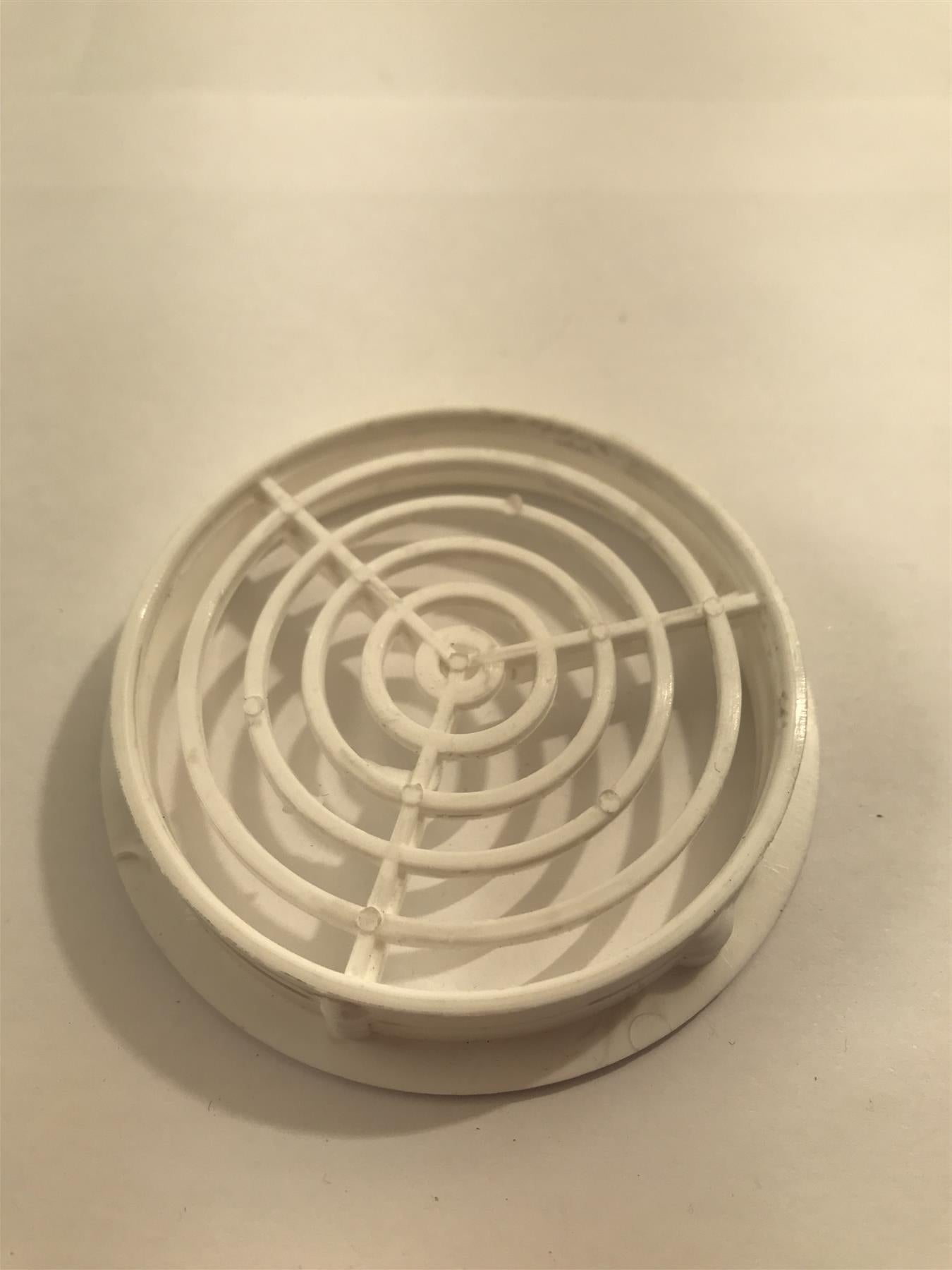 White Plastic 70mm Round Soffit Air Vent