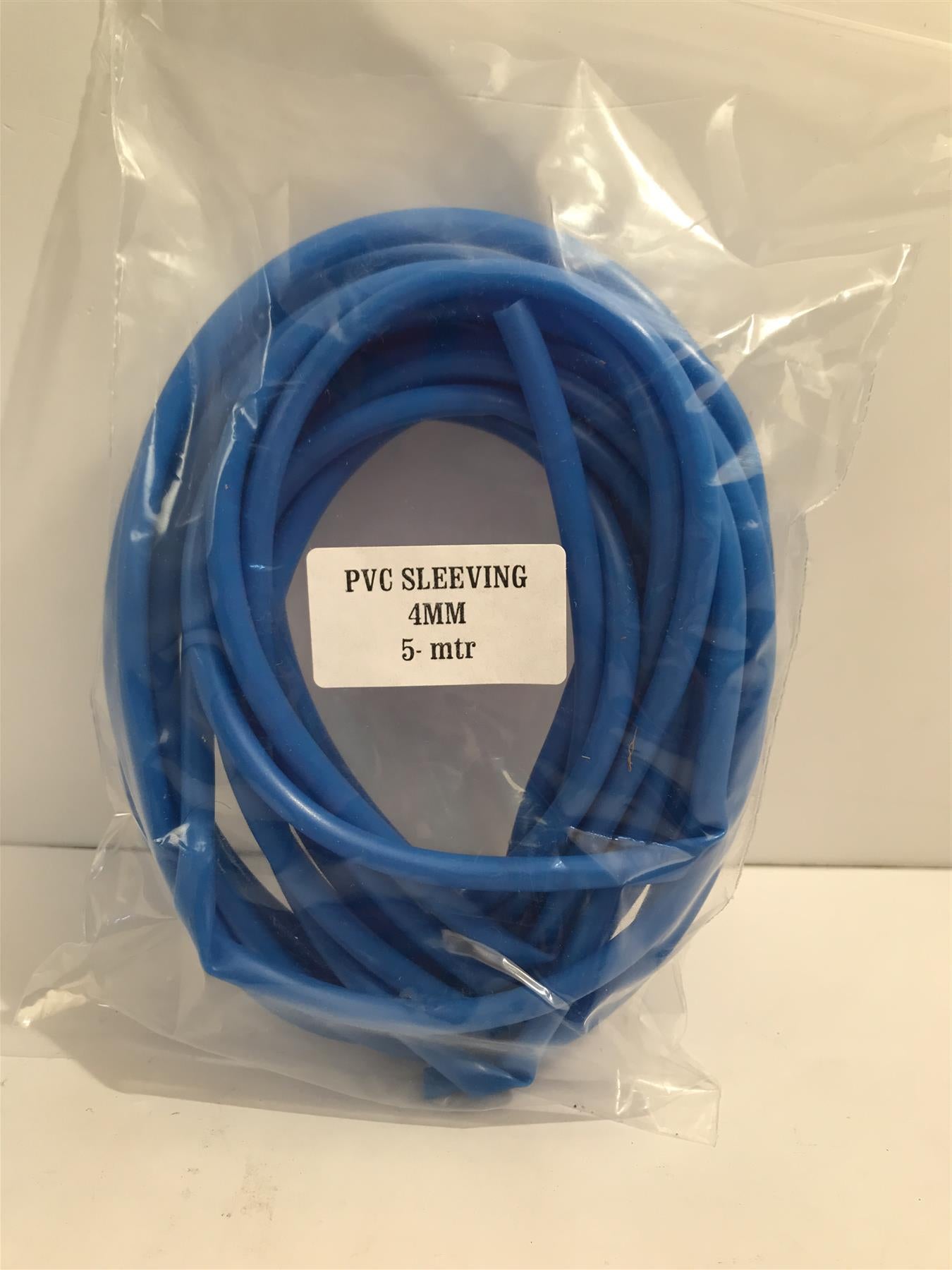 Blue PVC Sleeving 4mm x 5m