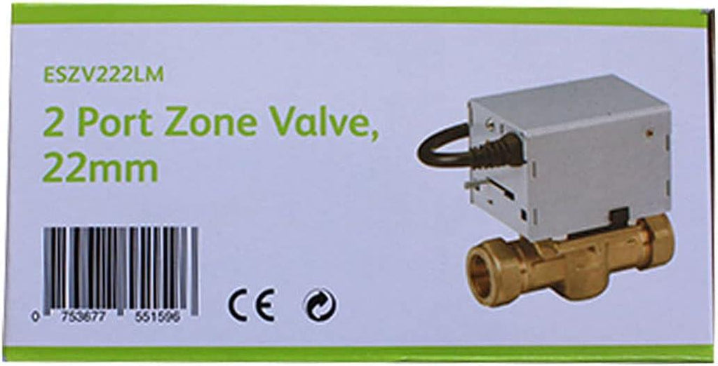 ESI Controls 2 port Zone Valve 22mm ESZV222LM