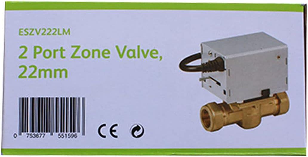 ESI Controls 2 port Zone Valve 22mm ESZV222LM