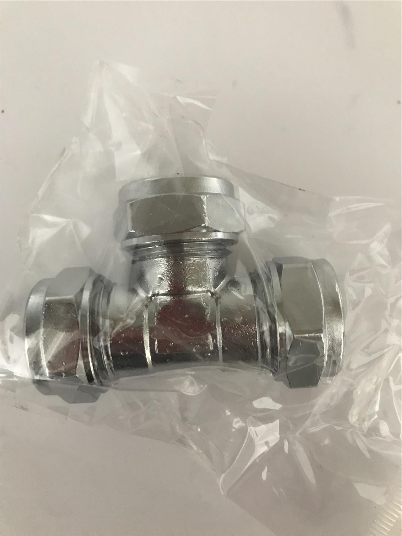 Flowflex Chrome 15mm Equal Tee Compression