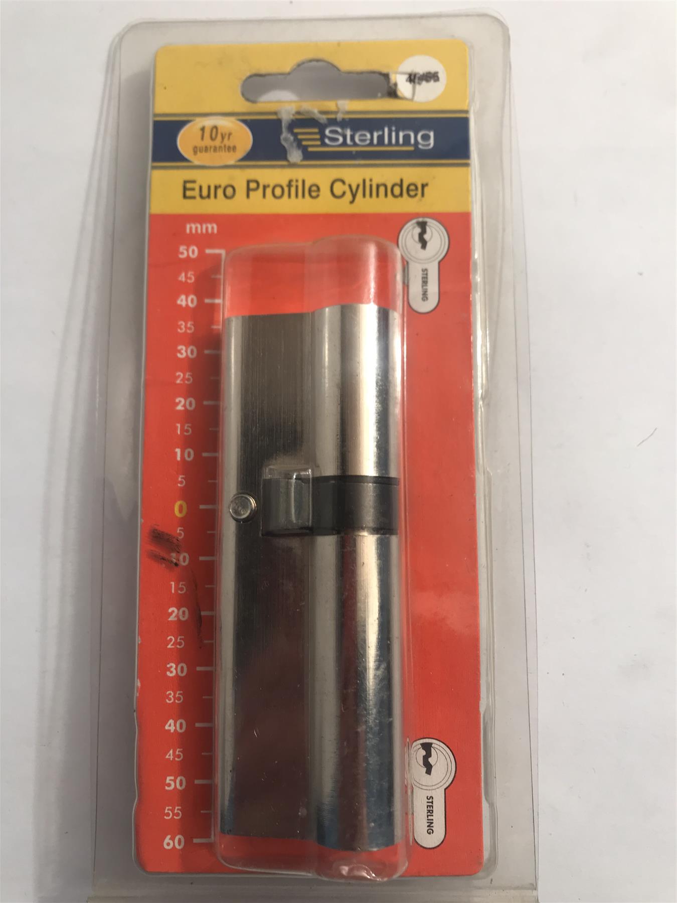 Sterling EPN006V Double Euro Profile Cylinder Nickel 35 x 55mm