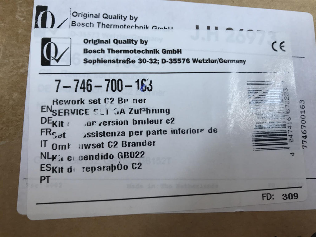 New Worcester Boulter Buderus Rework Set C2 Burner 7746700163