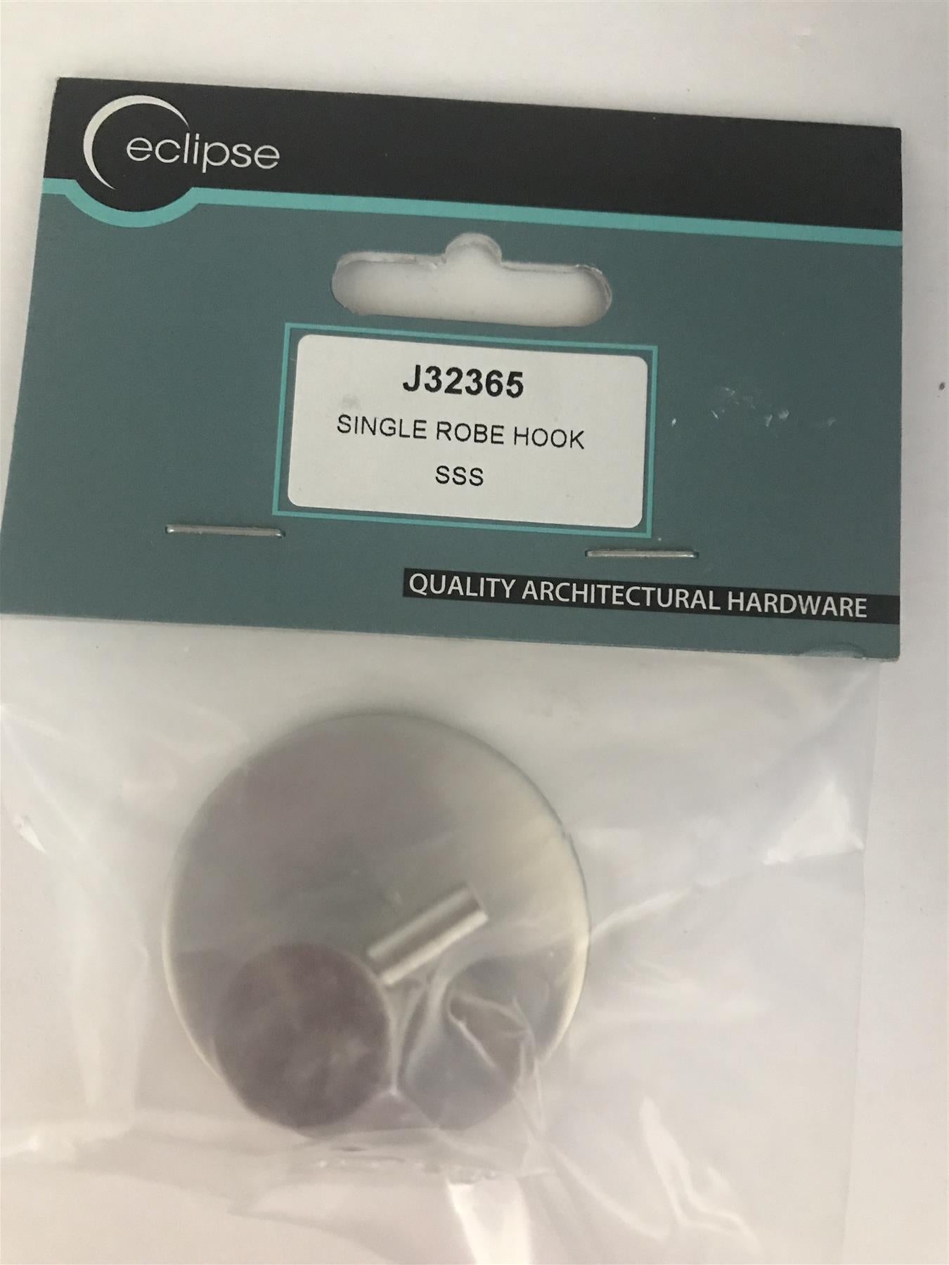 Eclipse single Robe Hook Stainless Steel  J32365