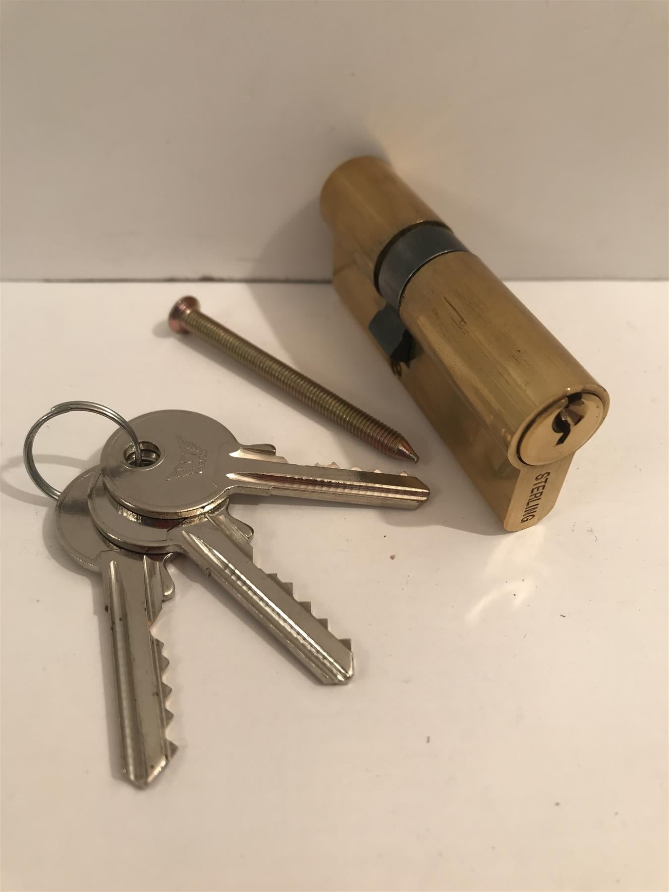 Sterling EPB002 Double Euro Cylinder 70mm (30x40), Brass