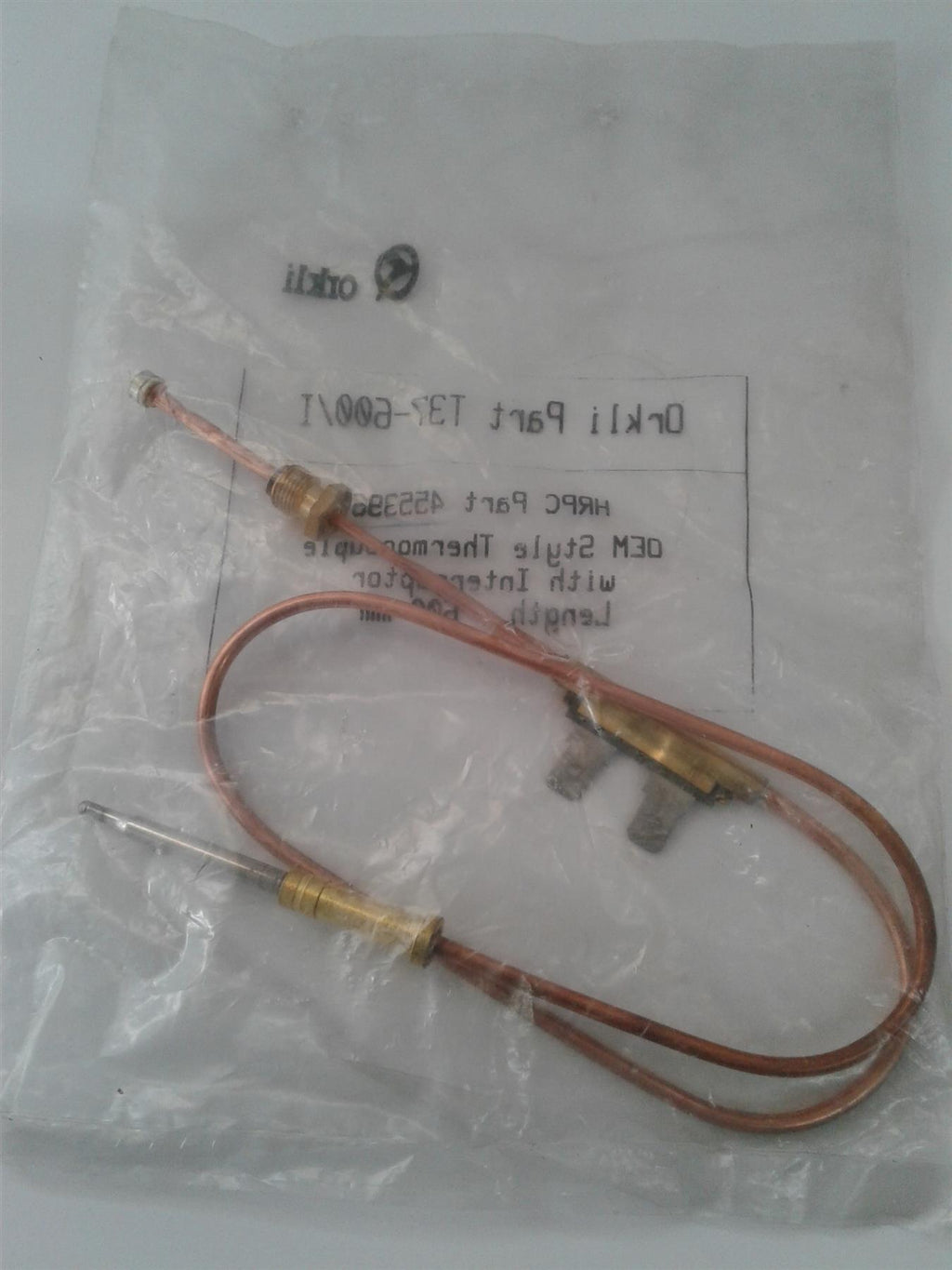NEW ORKLI T37-600/I THERMOCOUPLE WITH INTERRUPTOR LENGTH 600MM 455396