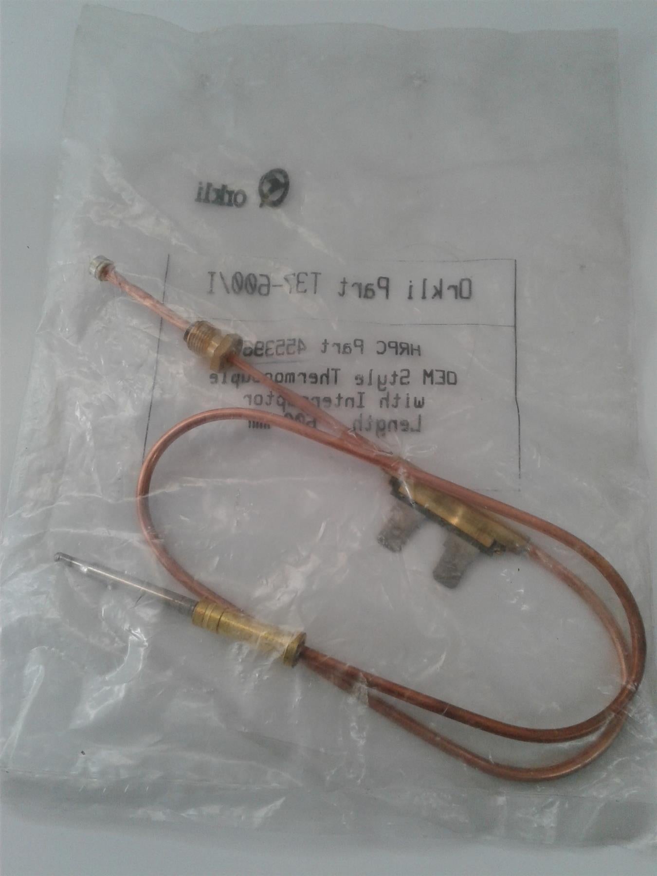 NEW ORKLI T37-600/I THERMOCOUPLE WITH INTERRUPTOR LENGTH 600MM 455396