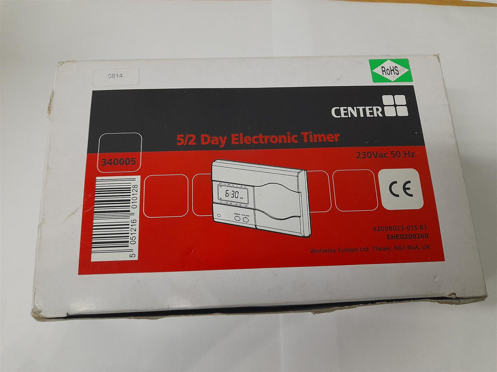 Center 340005 5/2 Day Electronic Timer