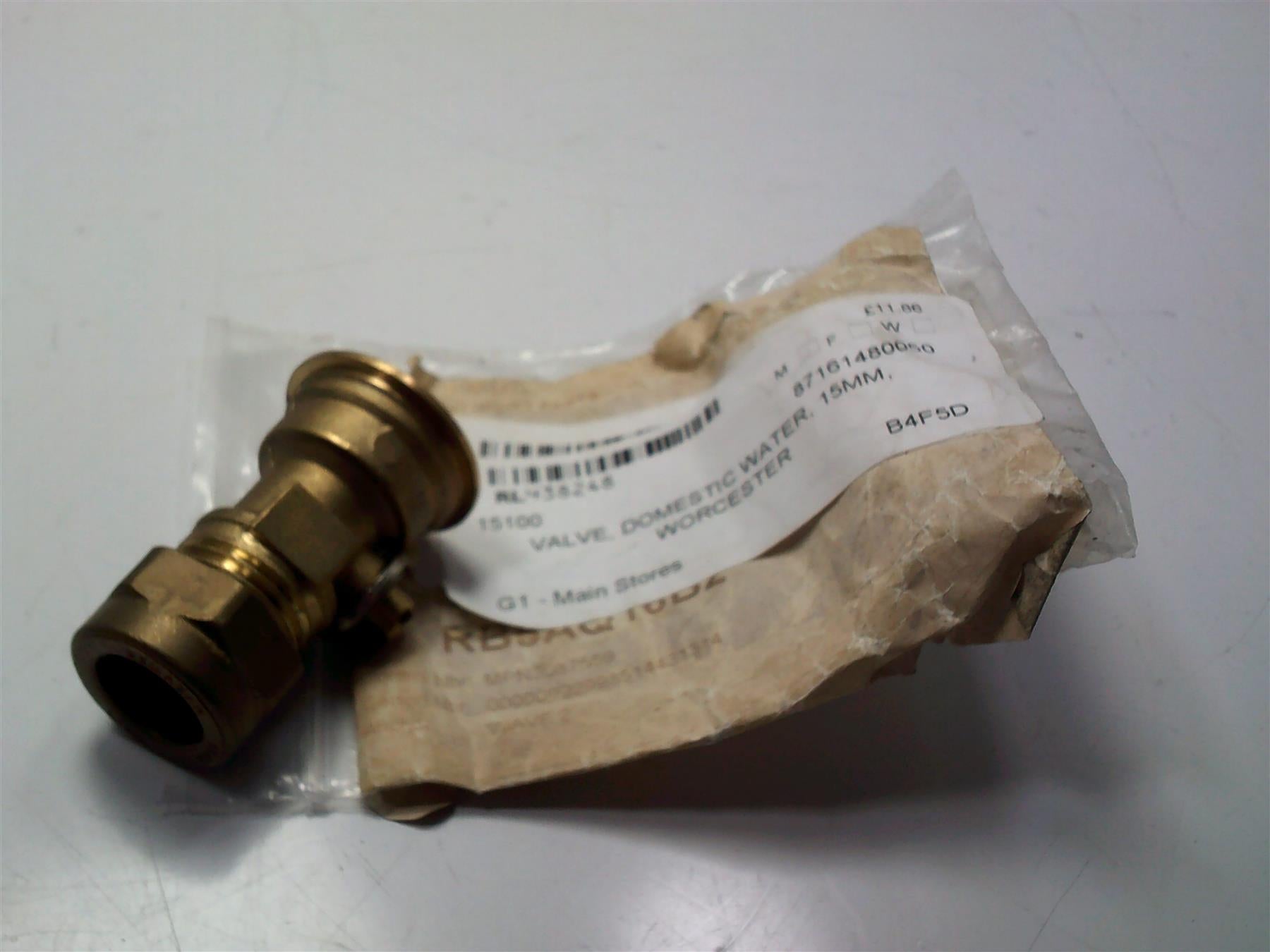 Worcester 15mm Domestic Water Valve 87161480050
