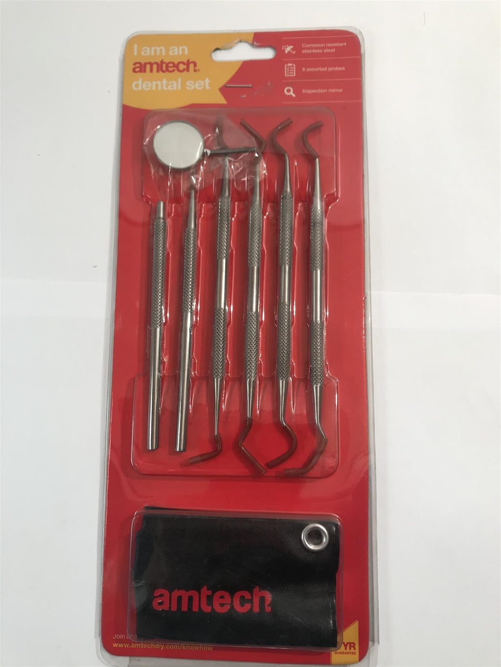 Amtech 6Pc Stainless Steel Dental Tool Dentist Set   R0350