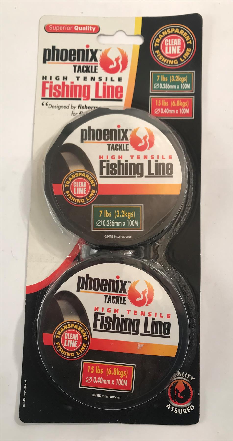 Phoenix Tackle High Tensile Fishing Line 7lbs x 100m & 15lbs x 100m  096/052