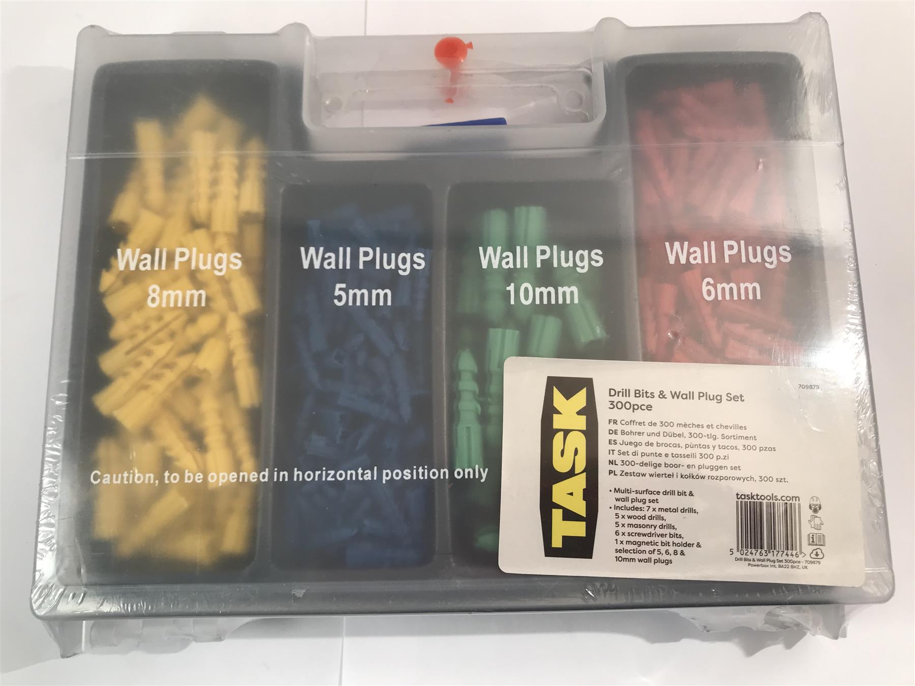 Task Drill Bits & Wall Plug Set 300pc  709879