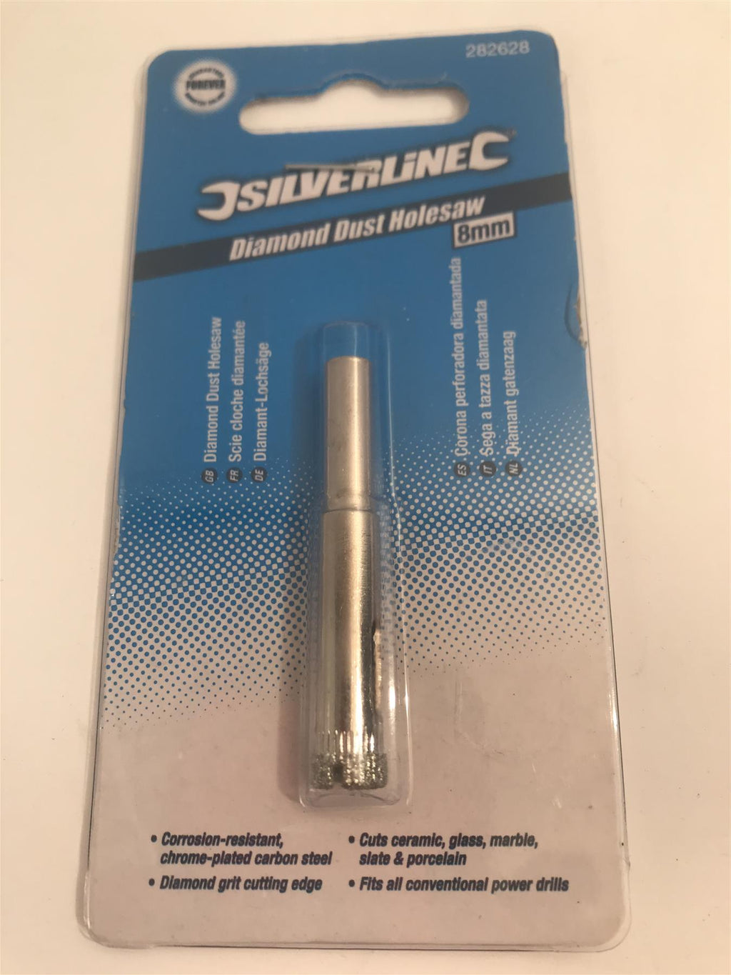 Silverline 282628 Diamond Dust Holesaw - 8 mm