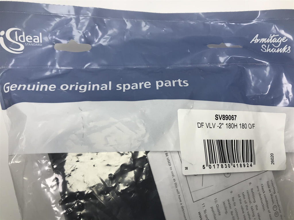 Ideal Standard SV89067 Dual Flush Valve, No Finish